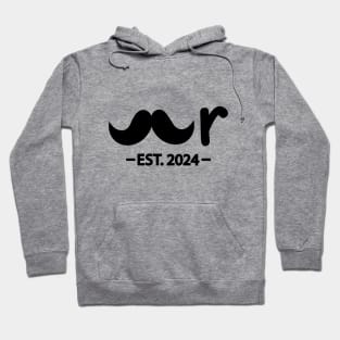 Mr EST. 2024 creative typography design Hoodie